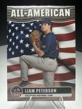 2026 Panini Stars & Stripes Prizm All-American (Collegiate) Liam Peterson #21 card