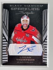 2025-26 Upper Deck Black Diamond Sparkling Scripts Logan Thompson #SS-LT card