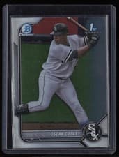 Oscar Colas 2022 Bowman Chrome Prospects card