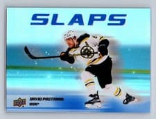2025-26 Upper Deck Slaps David Pastrnak #SL-18 card