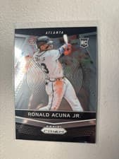 Ronald Acuna Jr. 2018 Panini Chronicles Prizm card