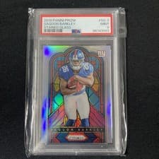 Saquon Barkley 2018 Panini Prizm Stained Glass card