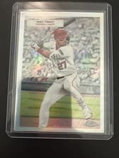 2025 Topps Chrome Platinum 1955 Topps Double Headers Mike Trout / Nolan Ryan #55DH-18 card