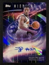 2025-26 Topps Midnight Stroke of Midnight Autographs Jalen Pickett #SM-JP card