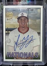 2025 Topps Archives Fan Favorite Autographs 1967 Jacob Young #67FFA-JY card