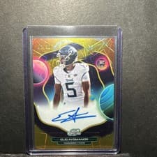 2025 Topps Cosmic Chrome First Flight Signatures Elic Ayomanor #FFS-EA card