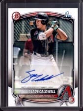 2025 Bowman Prospects Autographs Slade Caldwell #BPA-SC card