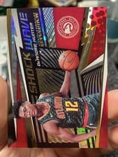 DE'Andre Hunter 2019 Panini Revolution Shock Wave card