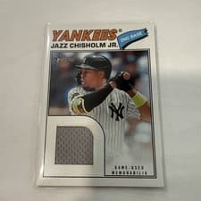 Jazz Chisholm Jr. 2026 Topps Heritage Real One Relics card