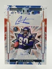 2025 Panini Impeccable Stars of the Hall Autographs Cris Carter #4 card