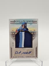 2024 Panini Boys of Summer Jumbo Prospect Material Signatures Blake Mitchell #JMS-BM card