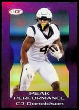 2026 SAGE Football Peak Performance CJ Donaldson #PK-CJD card