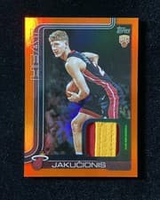 2025-26 Topps Flagship Real One Relics Kasparas Jakučionis #FRO-KJ card