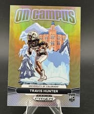 2025 Panini Prizm Draft Picks On Campus Travis Hunter #8 card
