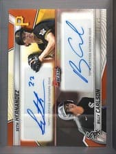 2025 Bowman's Best Dual Autographs Billy Carlson / Seth Hernandez #DA-HC