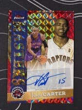 2025-26 Finest Masters Autographs Vince Carter #MA-VC card