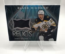 2024-25 Upper Deck Black Diamond Diamond Mine Relics Patrice Bergeron #DMR-PB card