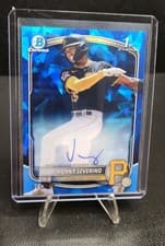 Jhonny Severino 2025 Bowman Chrome Sapphire Edition Prospect Autographs card