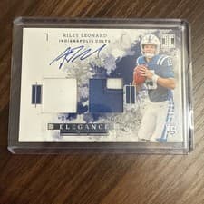 2025 Panini Impeccable Rookie Autographs Riley Leonard #20 card