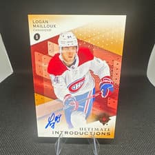 Logan Mailloux 2024-25 Upper Deck Ultimate Collection Ultimate Introductions card
