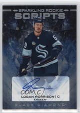 2024-25 Upper Deck Black Diamond Sparkling Rookie Scripts Logan Morrison #SRS-LM card