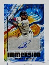 2025 Topps Inception Inception Immersion Autographs Jackson Chourio #IIA-JC card