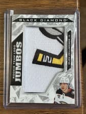 Olen Zellweger 2024-25 Upper Deck Black Diamond Rookie Team Logo Jumbo Puzzle Patch card