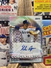 2025 Stadium Club Concentration Autographs Nolan Ryan #TVA-NR card