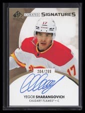 2024-25 SP Authentic Curated Signatures Yegor Sharangovich #SPC-YS card
