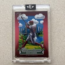 2025 Panini Three and Two Downtown Deion Sanders #3 card