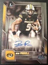 2025 Bowman University Chrome Chrome Prospect Autographs Beau Pribula #BCA-BP card