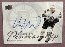 2024-25 Upper Deck Premier Premier Penmanship Morgan Geekie #PEN-MG card