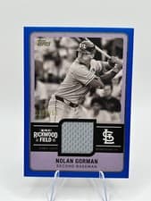 2025 Topps Rickwood Relic Collection Nolan Gorman #RWR-NG card