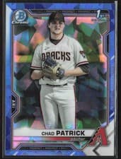 Chad Patrick 2021 Bowman Draft Sapphire card