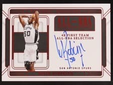 2024-25 Panini National Treasures All-NBA Signatures David Robinson #9 card