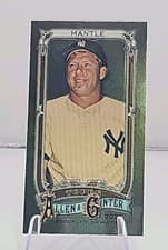 2025 Topps Allen & Ginter Mini Chrome Mickey Mantle #19 card