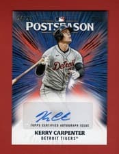 2025 Topps Postseason Performance Autograph Kerry Carpenter #PPA-KC card