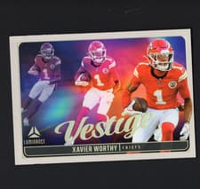 2025 Panini Luminance Vestige Xavier Worthy #12 card