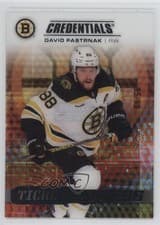 2025-26 Upper Deck Credentials Acetate Ticket Access David Pastrnak #TA-DP card