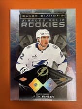 Jack Finley 2025-26 Upper Deck Black Diamond Base Diamond Relic Rookies card