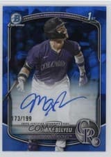 2025 Bowman Draft Sapphire Sapphire Chrome Prospect Autographs Max Belyeu #CPA-MB card