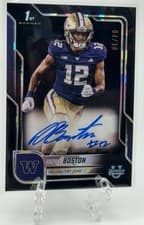 2025 Bowman University Chrome Sapphire Chrome Prospect Autographs Denzel Boston #BCA-DB card