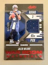 2025 Panini Absolute War Room Materials Jalen Milroe #WRM-JME card