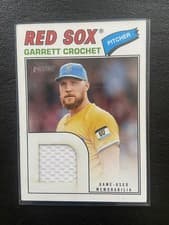 2026 Topps Heritage Real One Relics Garrett Crochet #ROR-GC