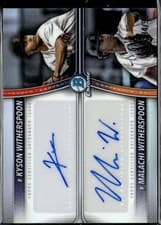 2025 Bowman Draft Prospect Dual Autographs Malachi Witherspoon/Kyson Witherspoon #PDA-WW card