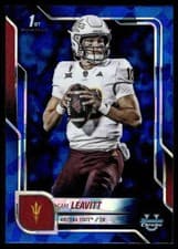 2025 Bowman University Chrome Sapphire Base Set Sam Leavitt #195 card