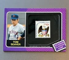 2024 Topps Heritage 1975 Us Postal Stamp Relics Tom Seaver #75US-TS card