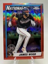 2025 Topps Chrome Logofractor Edition 1990 Topps James Wood #90CB-15 card