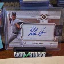 2025 Topps Definitive Collection Legendary Autograph Collection Nolan Ryan #LAC-NR card