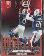 2025 Donruss Elite High Life Keon Coleman #9 card